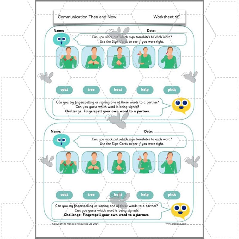 PlanBee Communication Then and Now: Primary History Plans for KS1