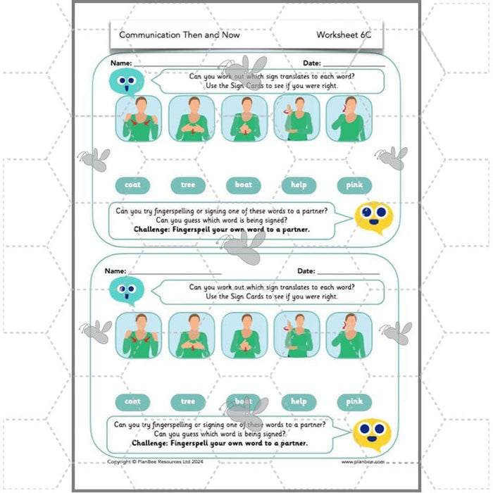 PlanBee Communication Then and Now: Primary History Plans for KS1