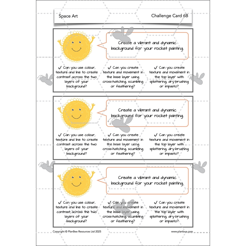 PlanBee Space Art KS2 | Year 5/6 Lessons