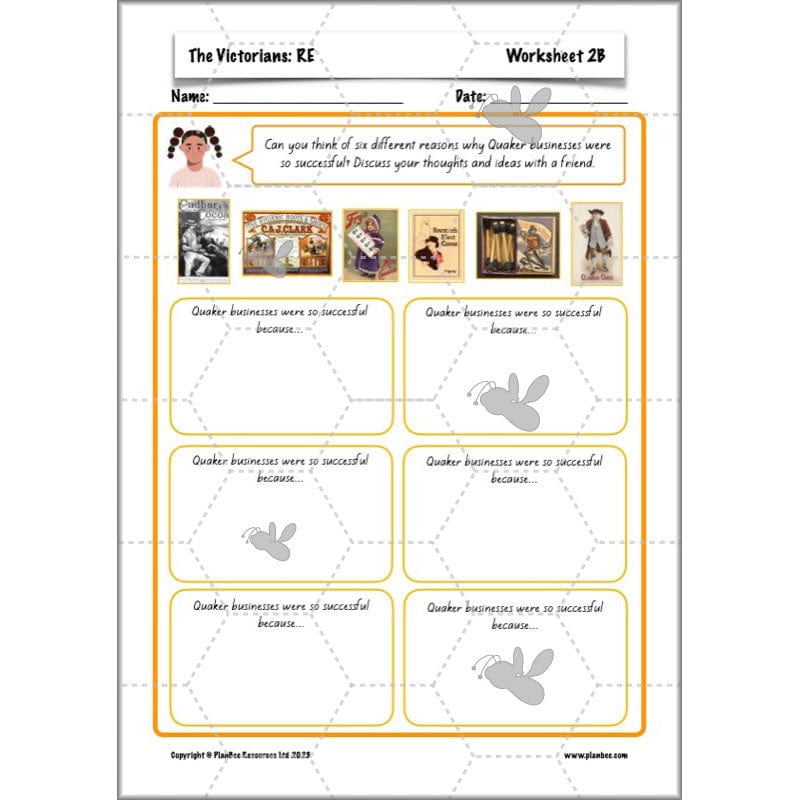 PlanBee Victorians Topic KS2 Enrichment Lesson Pack