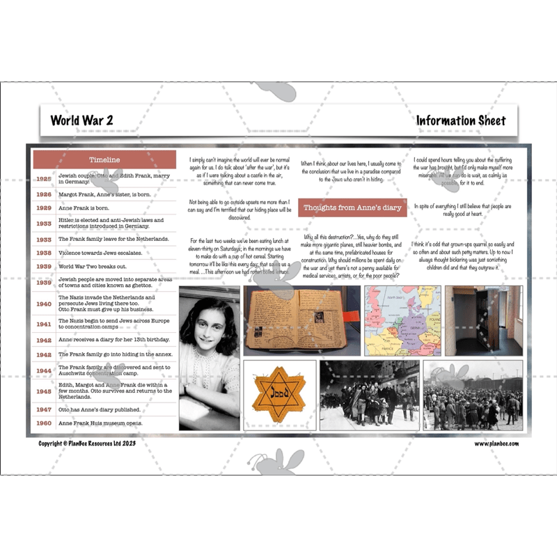 PlanBee Upper KS2 World War 2 History Planning and Resources