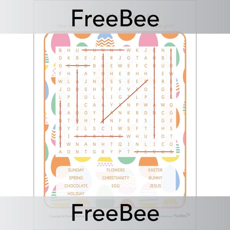 PlanBee Printable Easter Word Search KS2 | Free PlanBee Resource