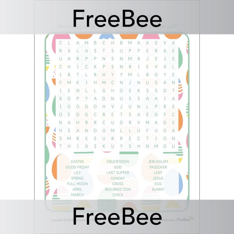 PlanBee Printable Easter Word Search KS2 | Free PlanBee Resource