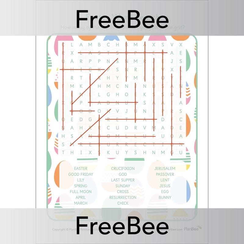 PlanBee Printable Easter Word Search KS2 | Free PlanBee Resource