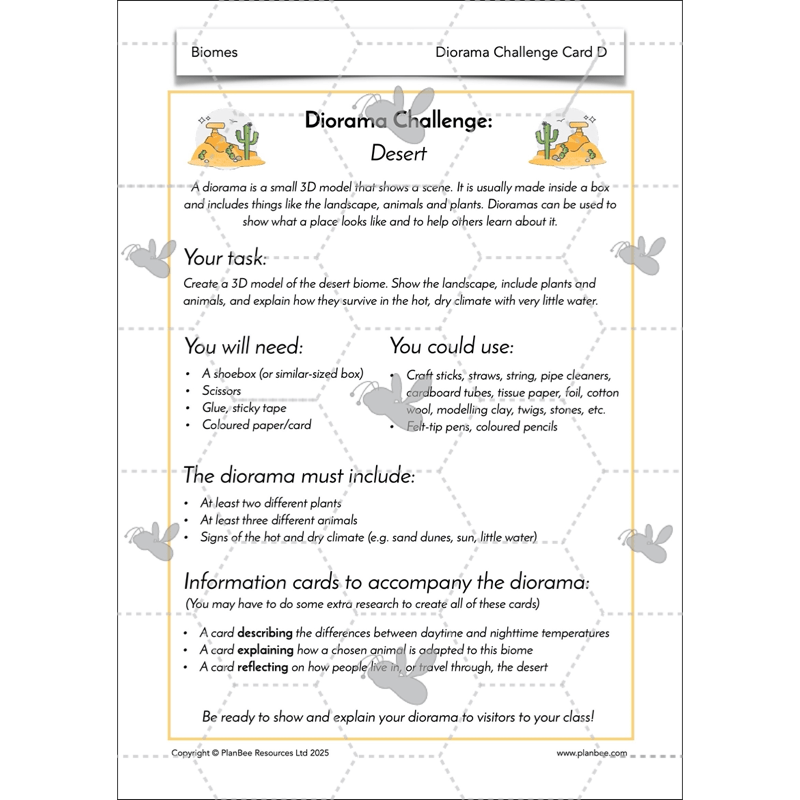 PlanBee Biomes KS2 Geography Lessons