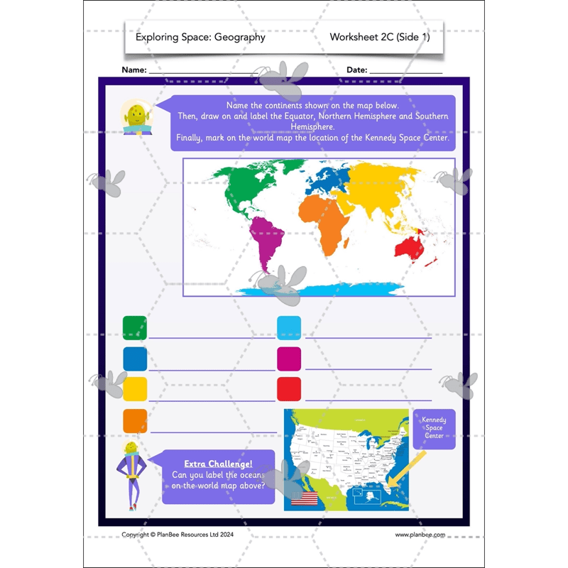 PlanBee Exploring Space Topic KS1 Enrichment Lesson Pack