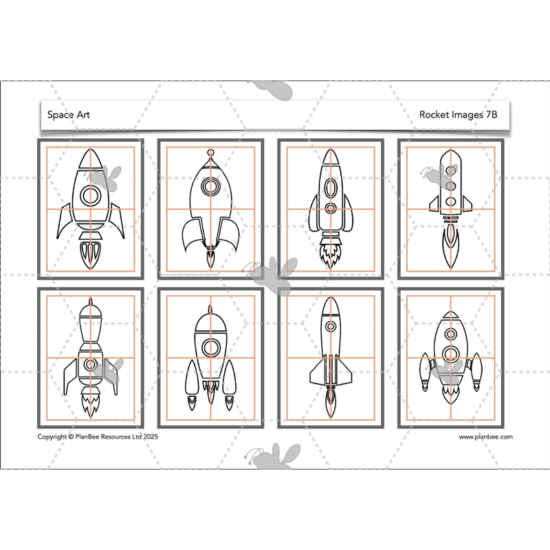 PlanBee Space Art KS2 | Year 5/6 Lessons
