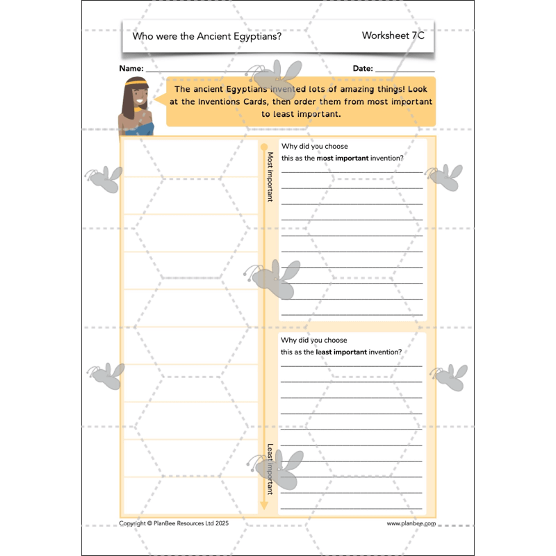 PlanBee Who were the Ancient Egyptians? KS2 History Lesson Pack