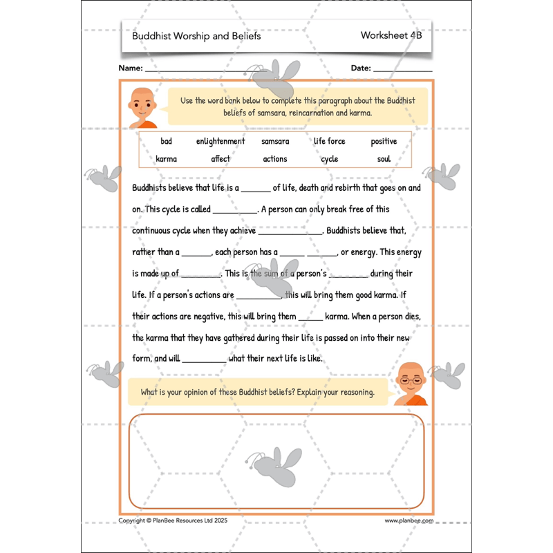 PlanBee Buddhist Worship and Beliefs - Buddhism KS2 RE by PlanBee