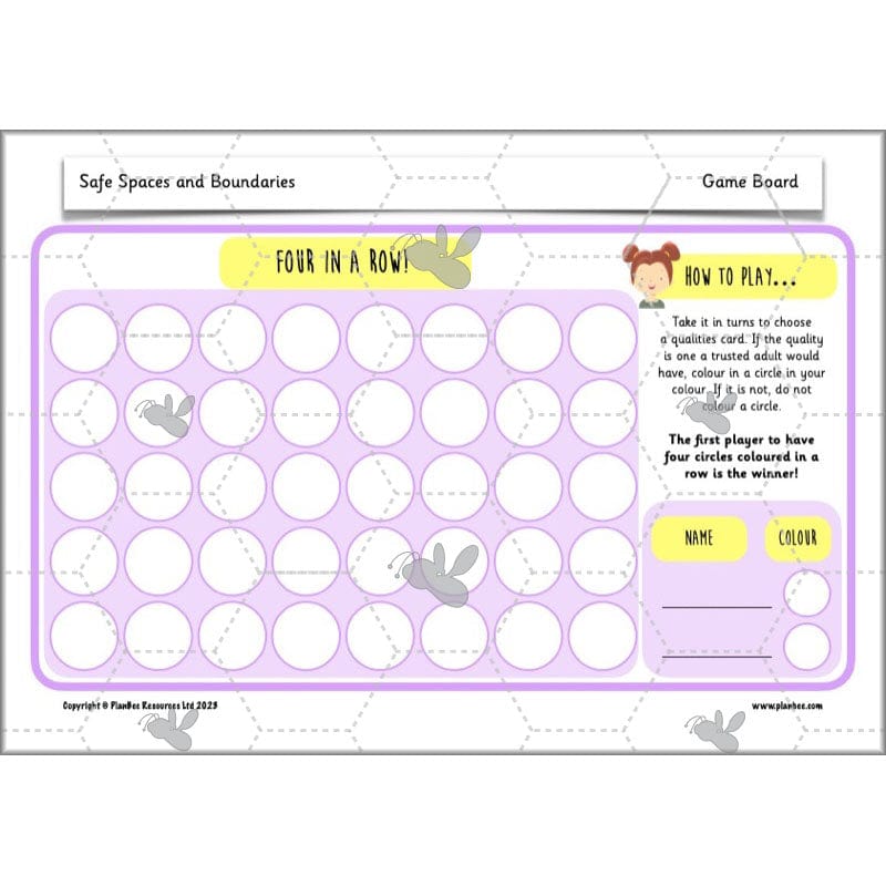 PlanBee Safe Spaces and Boundaries PSHE KS1 lessons by PlanBee