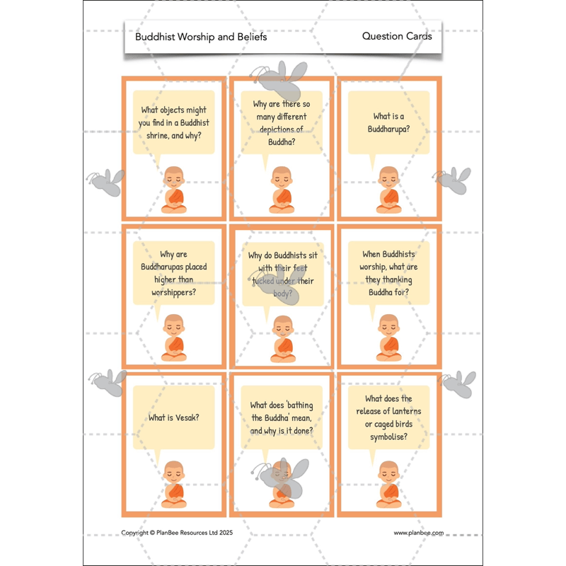 PlanBee Buddhist Worship and Beliefs - Buddhism KS2 RE by PlanBee