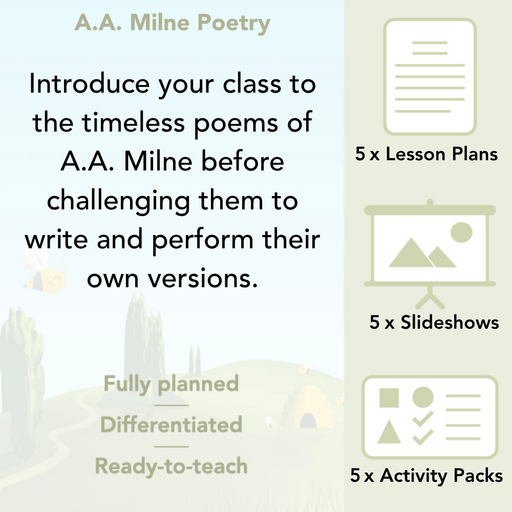 PlanBee A A Milne Poems | Year 2 Poetry Planning by PlanBee