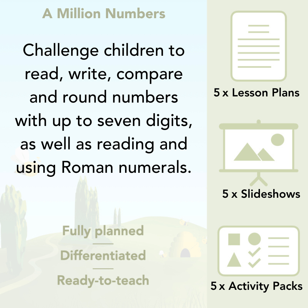 PlanBee A Million Numbers Year 5 Maths Planning by PlanBee