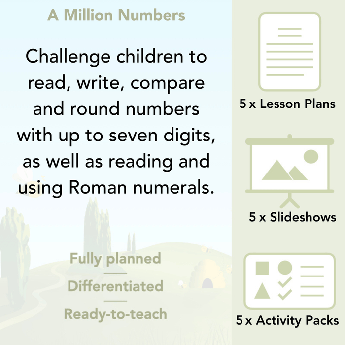 PlanBee A Million Numbers Year 5 Maths Planning by PlanBee