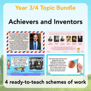 PlanBee Achievers and Inventors KS2 Topic Lessons by PlanBee