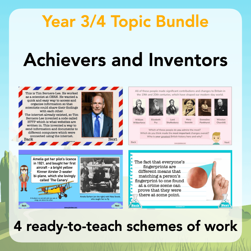 PlanBee Achievers and Inventors KS2 Topic Lessons by PlanBee
