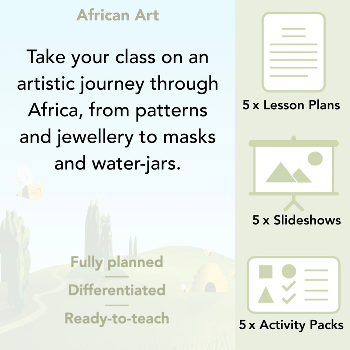 PlanBee Ready-to-teach African Art KS1 Lessons by PlanBee
