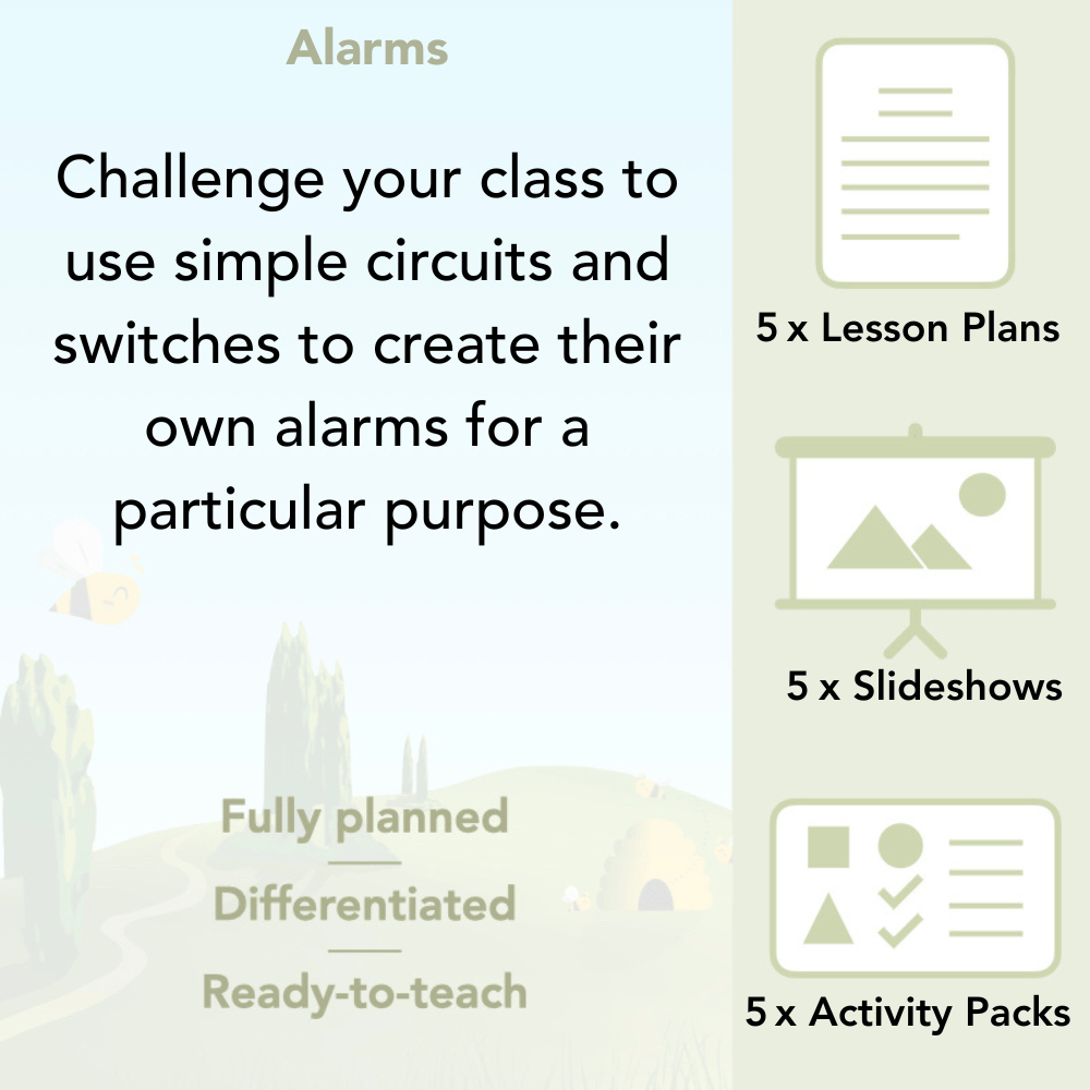 PlanBee Alarms - Electrical Circuits: DT Primary Resources - PlanBee KS2