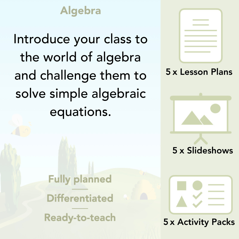 PlanBee Algebra: simple algebra lesson planning for Year 6