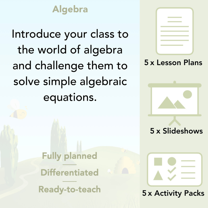 PlanBee Algebra: simple algebra lesson planning for Year 6
