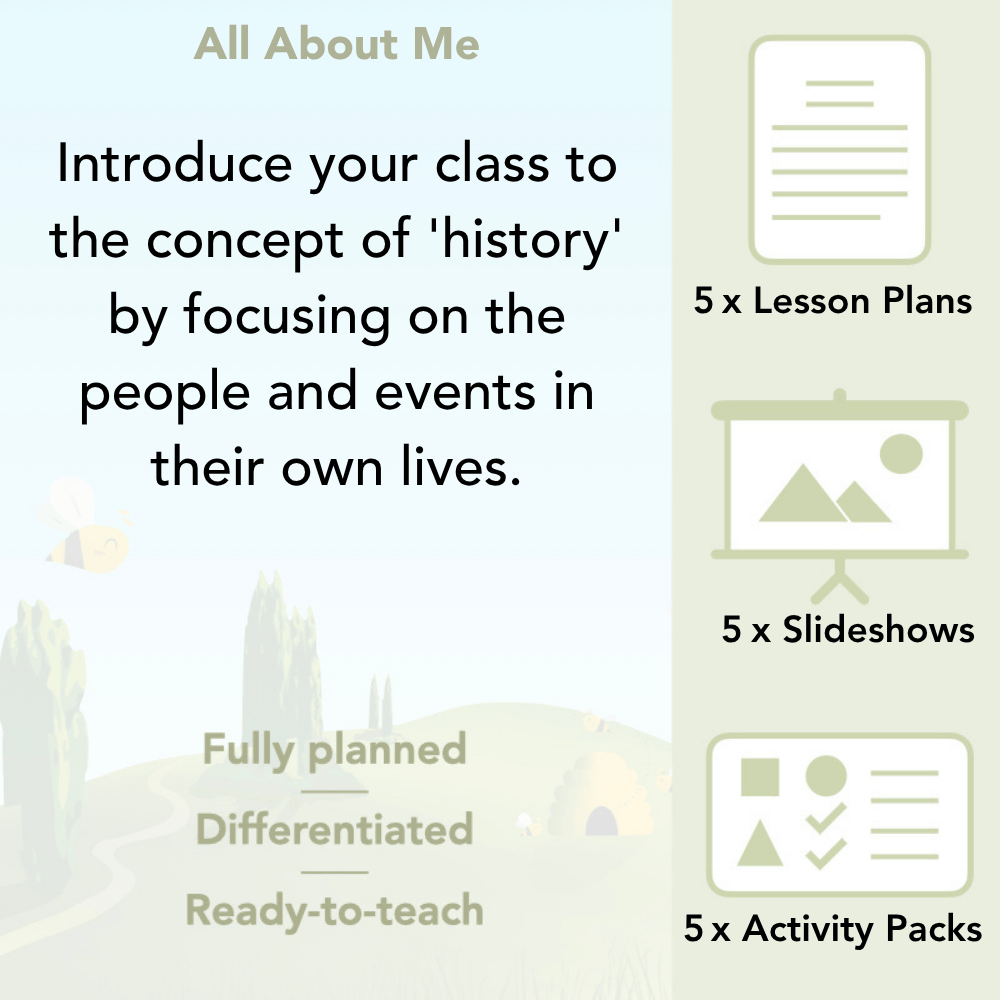 PlanBee All About Me KS1 History Lesson Planning Pack
