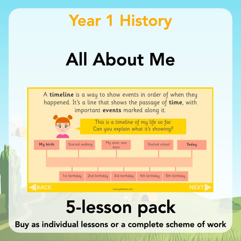 PlanBee All About Me KS1 History Lesson Planning Pack