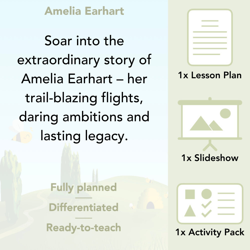 PlanBee Amelia Earhart KS2 Special People Lesson by PlanBee