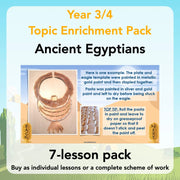 PlanBee Ancient Egyptians Topic KS2 Enrichment Lesson Pack
