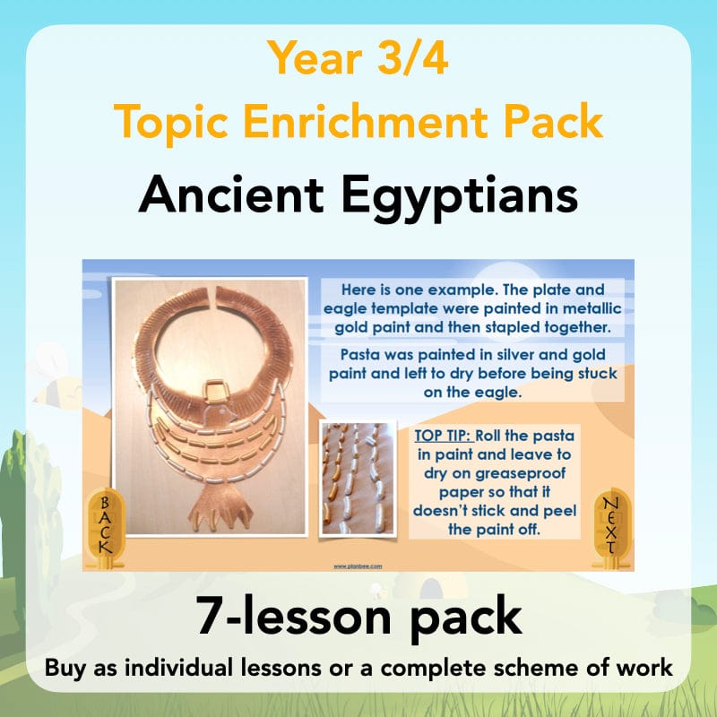 PlanBee Ancient Egyptians Topic KS2 Enrichment Lesson Pack