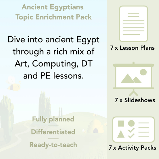 PlanBee Ancient Egyptians Topic KS2 Enrichment Lesson Pack