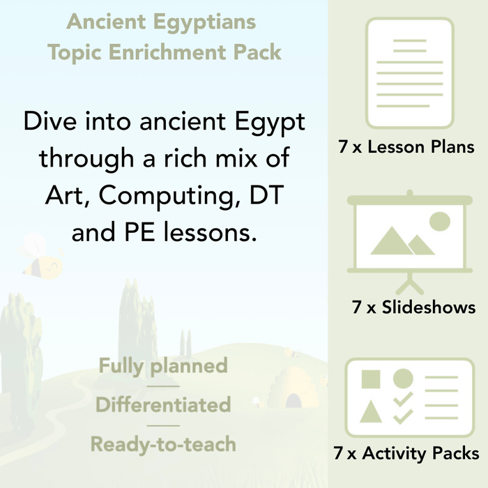 PlanBee Ancient Egyptians Topic KS2 Enrichment Lesson Pack