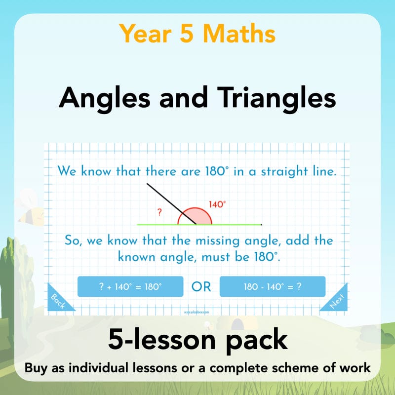 Year 5 Maths Curriculum: Angles and Triangles Maths Lessons by PlanBee