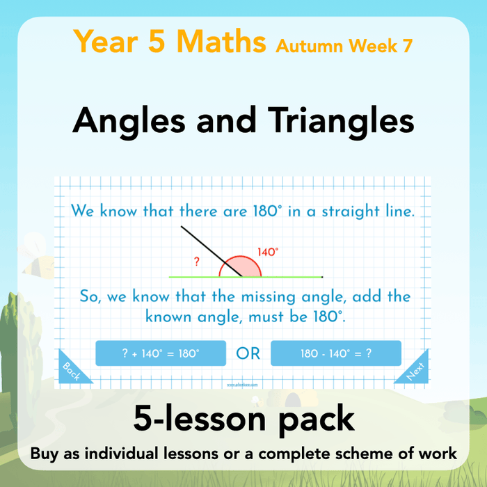 PlanBee Year 5 Angles and Triangles Maths Lessons by PlanBee