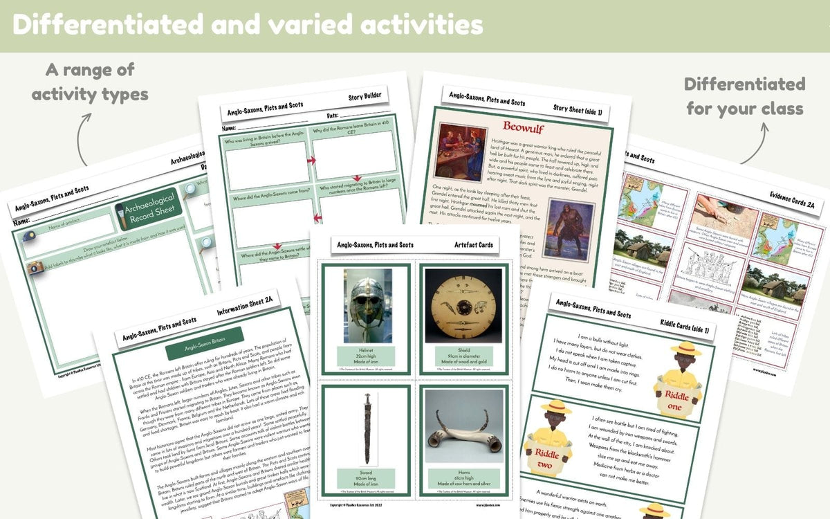 PlanBee Anglo-Saxons KS2 | Sutton Hoo History Lessons