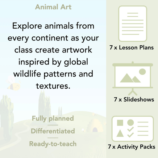 PlanBee Animal Art lessons and planning for KS1 created by PlanBee