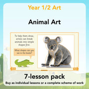 PlanBee Animal Art KS1 | Art Lesson Pack