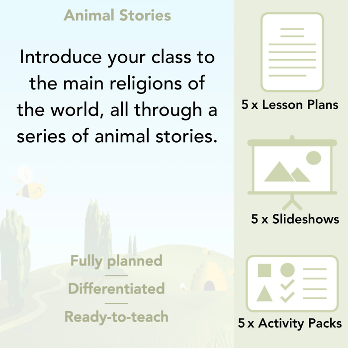PlanBee Animal Stories KS1 RE Planning Year 2 Lessons by PlanBee