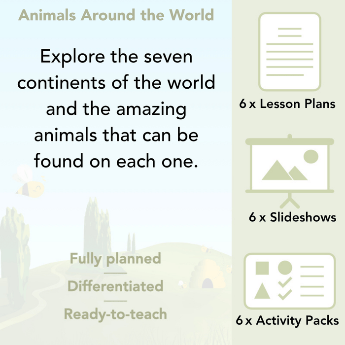 PlanBee Animals Around the World KS1 Geography Lessons by PlanBee