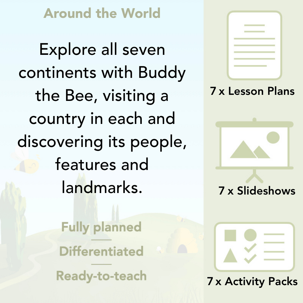 PlanBee Continents of the World KS1 | Around the World PlanBee