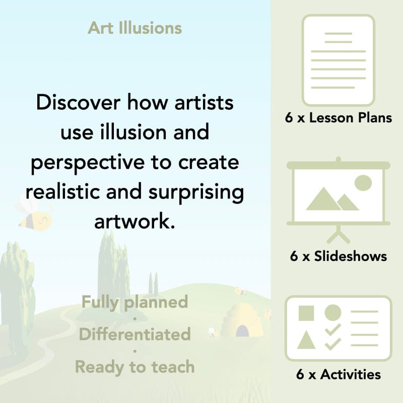 PlanBee Art Illusions | KS2 Art lessons