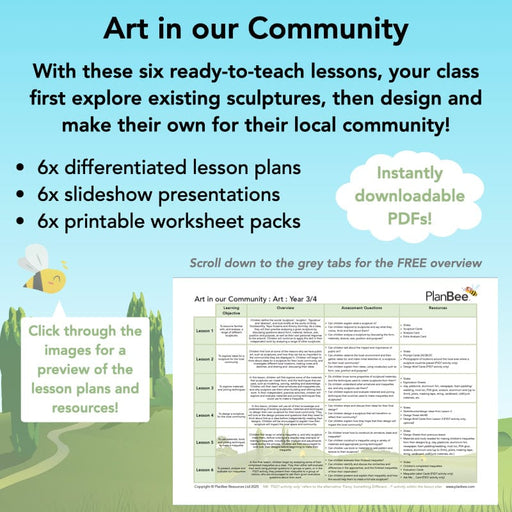 PlanBee Art in our Community | Sculpture KS2 | PlanBee