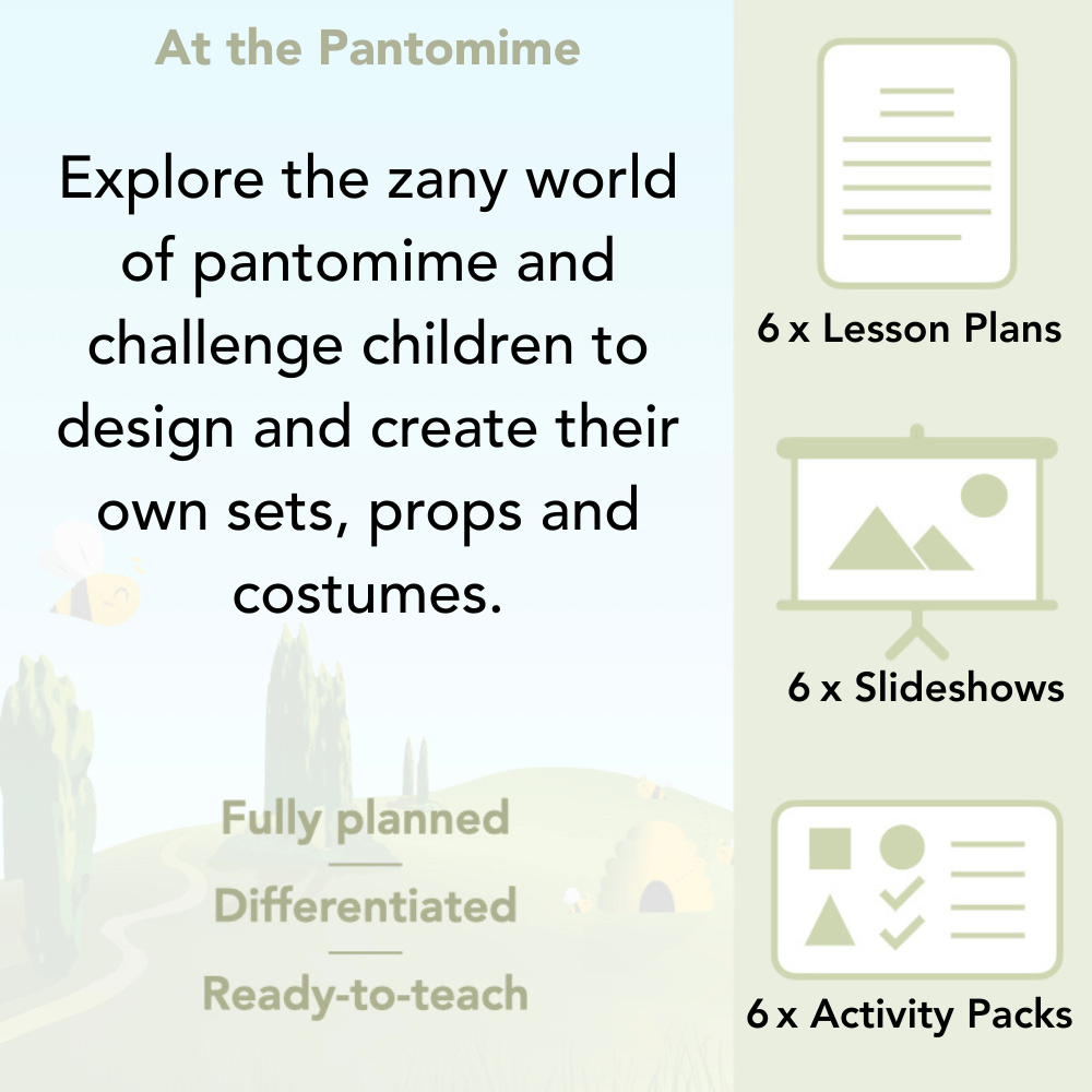 PlanBee Pantomime Ideas for KS2 Art Lessons by PlanBee