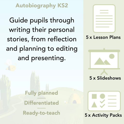 PlanBee Autobiography KS2 English Planning and Resources