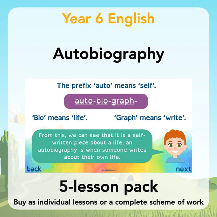 PlanBee Autobiography KS2 English Planning and Resources