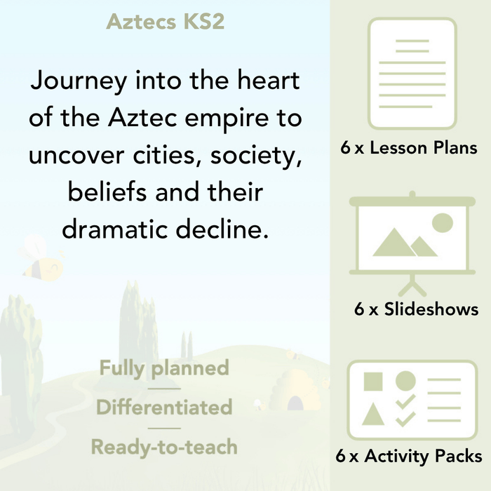 PlanBee Aztecs KS2 Lesson Planning and Resources 