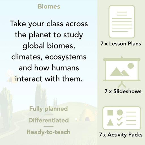 PlanBee Biomes KS2 Geography Lessons