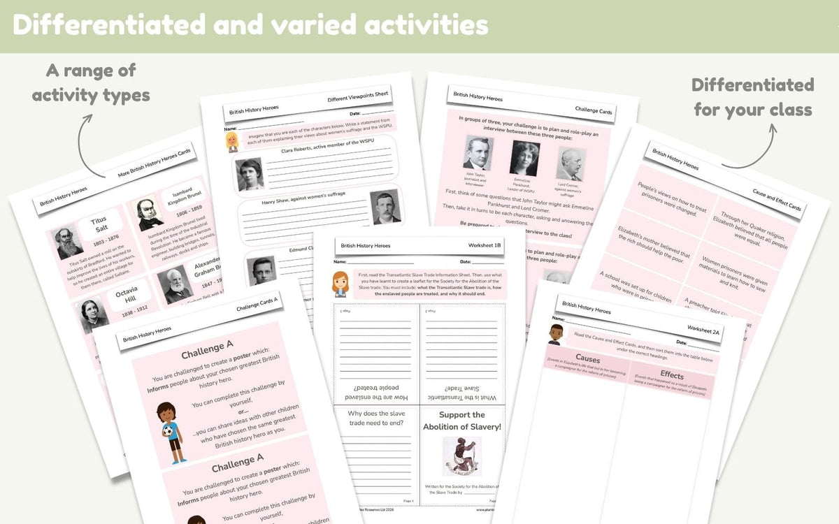 PlanBee British History Heroes KS2 | History Lessons | PlanBee