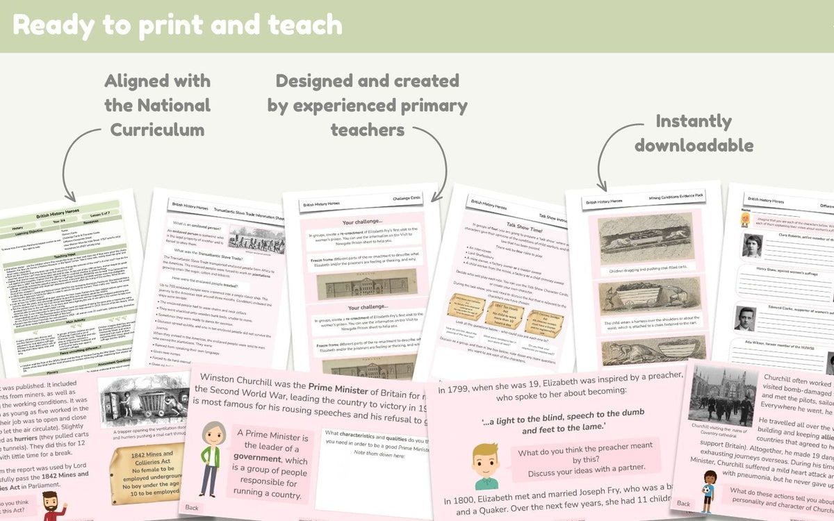 PlanBee British History Heroes KS2 | History Lessons | PlanBee