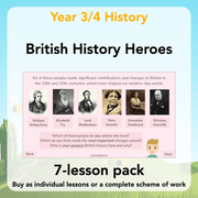 PlanBee British History Heroes KS2 History Lessons by PlanBee