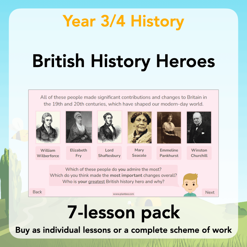 PlanBee British History Heroes KS2 History Lessons by PlanBee